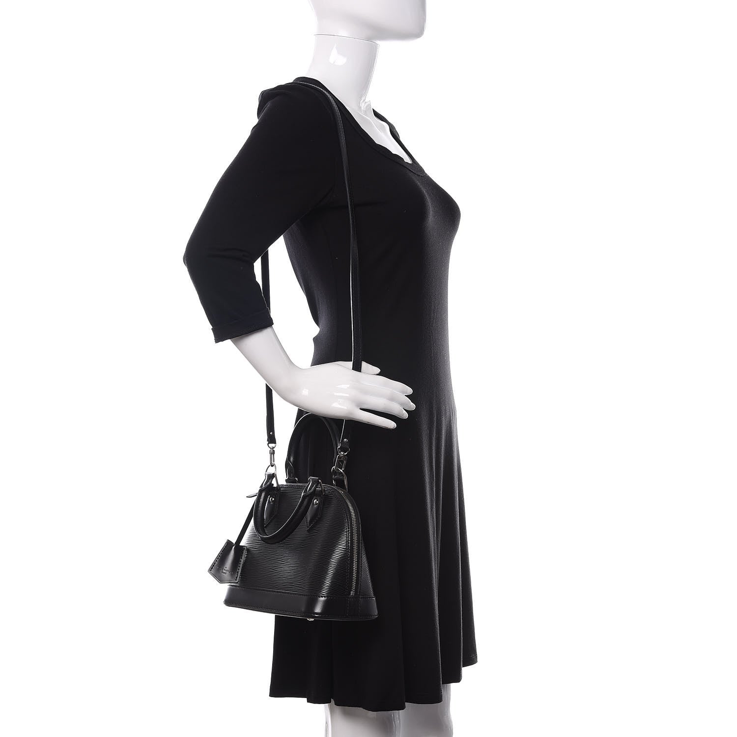 Louis Vuitton Epi Alma BB Black 2 of 10
