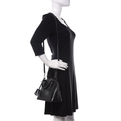 Louis Vuitton Epi Alma BB Black 2 of 10