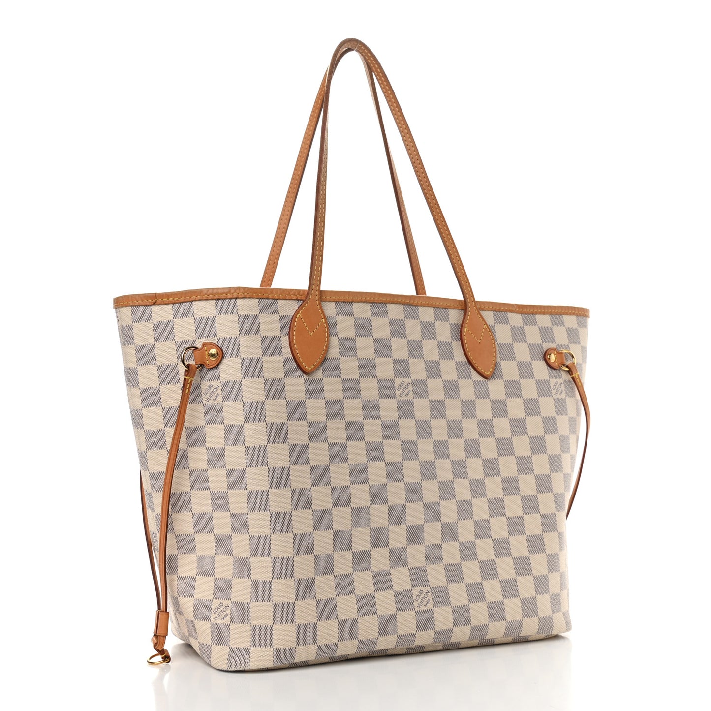 Damier Azur Neo Neverfull MM Rose Ballerine