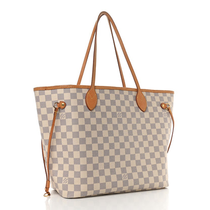 Louis Vuitton Damier Azur Neo Neverfull MM Rose Ballerine 4 of 12