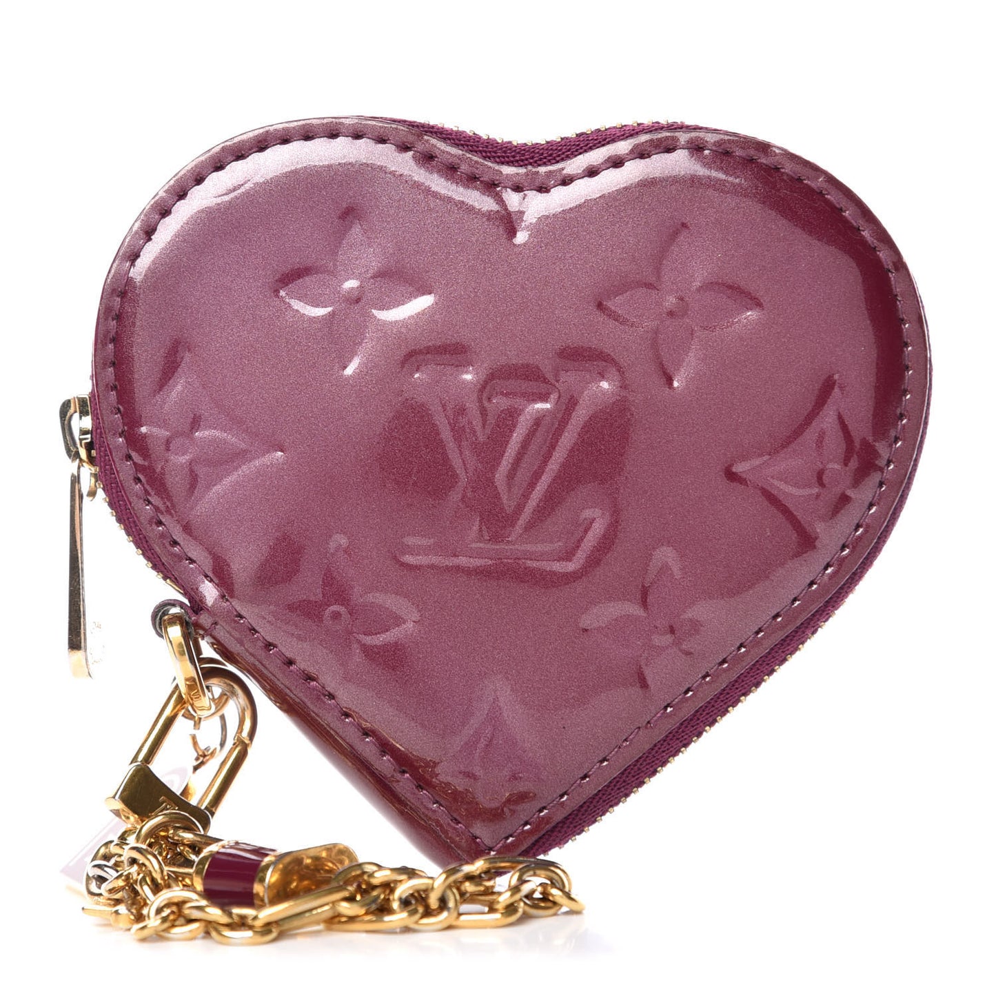 Vernis Heart Coin Purse Violet