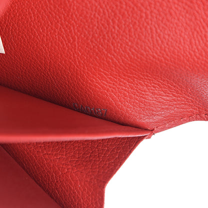 Louis Vuitton Calfskin Lockme II Wallet Rubis 7 of 10
