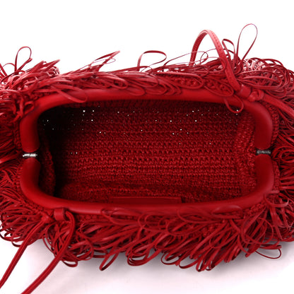 Bottega Veneta Lambskin The Sponge Mini Pouch Red 4 of 7
