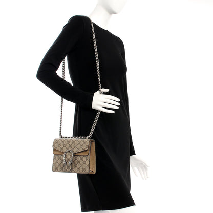 Gucci GG Supreme Monogram Mini Dionysus Shoulder Bag Taupe 2 of 8