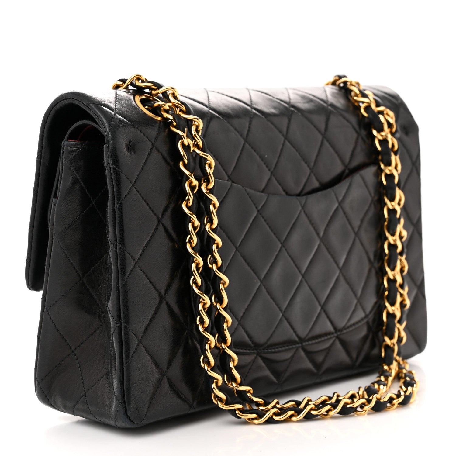 Chanel Lambskin Quilted Medium Double Flap Black 3 of 13