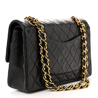 Chanel Lambskin Quilted Medium Double Flap Black 3 of 13