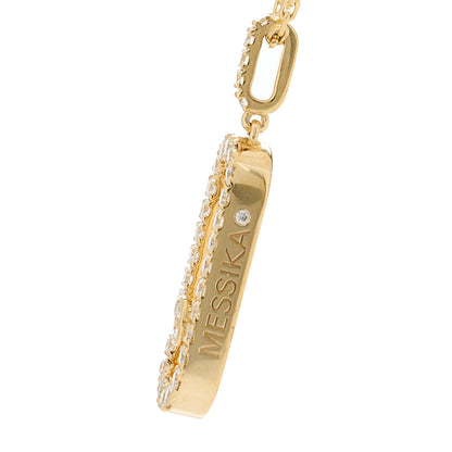 Messika 18K Yellow Gold Diamond LM Move Uno Pave Pendant Necklace 6 of 6
