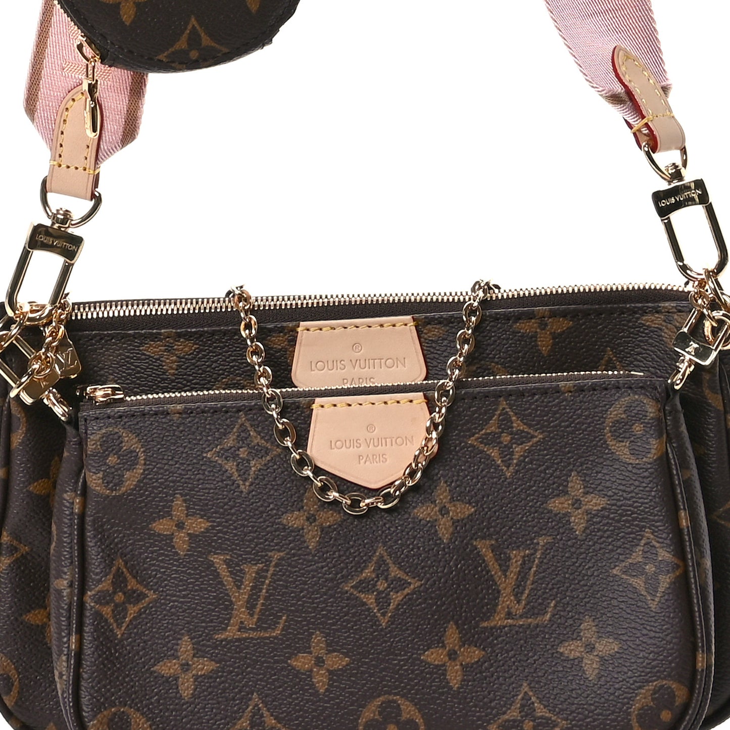 Monogram Multi Pochette Accessories Rose Clair