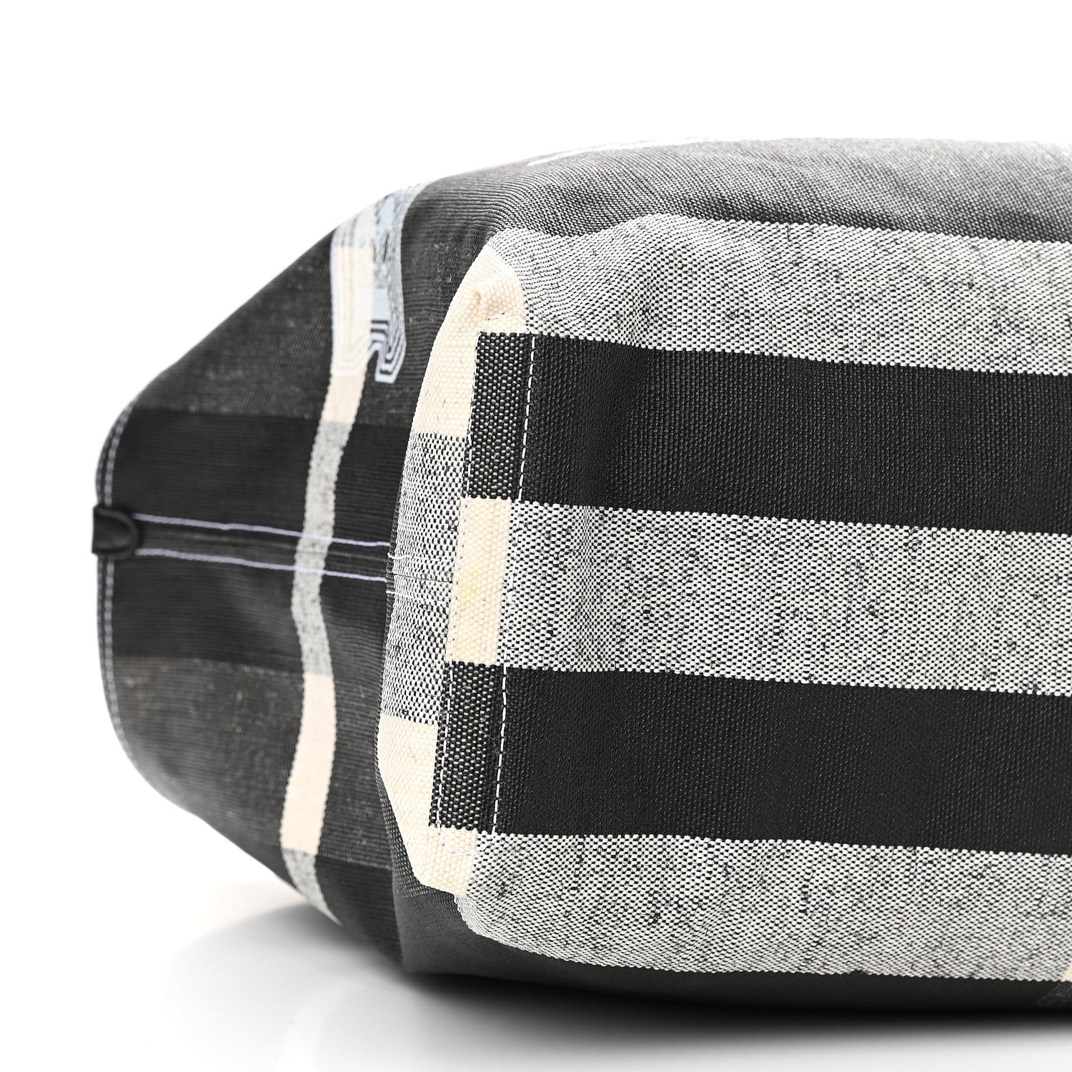 Burberry Coated Canvas Mega Check Medium Doodle Tote Black 8 of 9