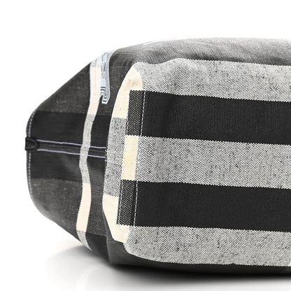 Burberry Coated Canvas Mega Check Medium Doodle Tote Black 8 of 9