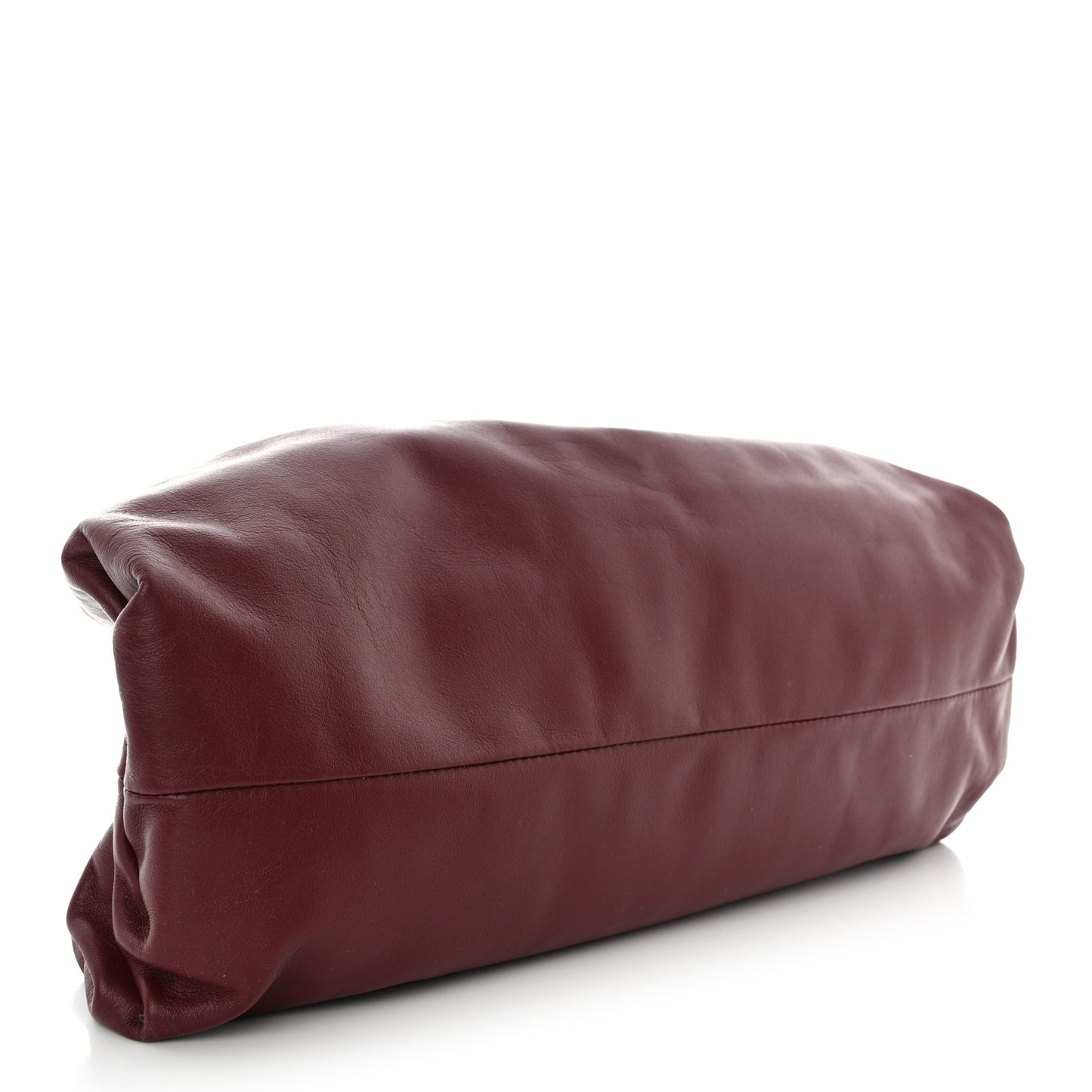 Smooth Butter Calf The Pouch Oversized Clutch Clutch Bordeaux