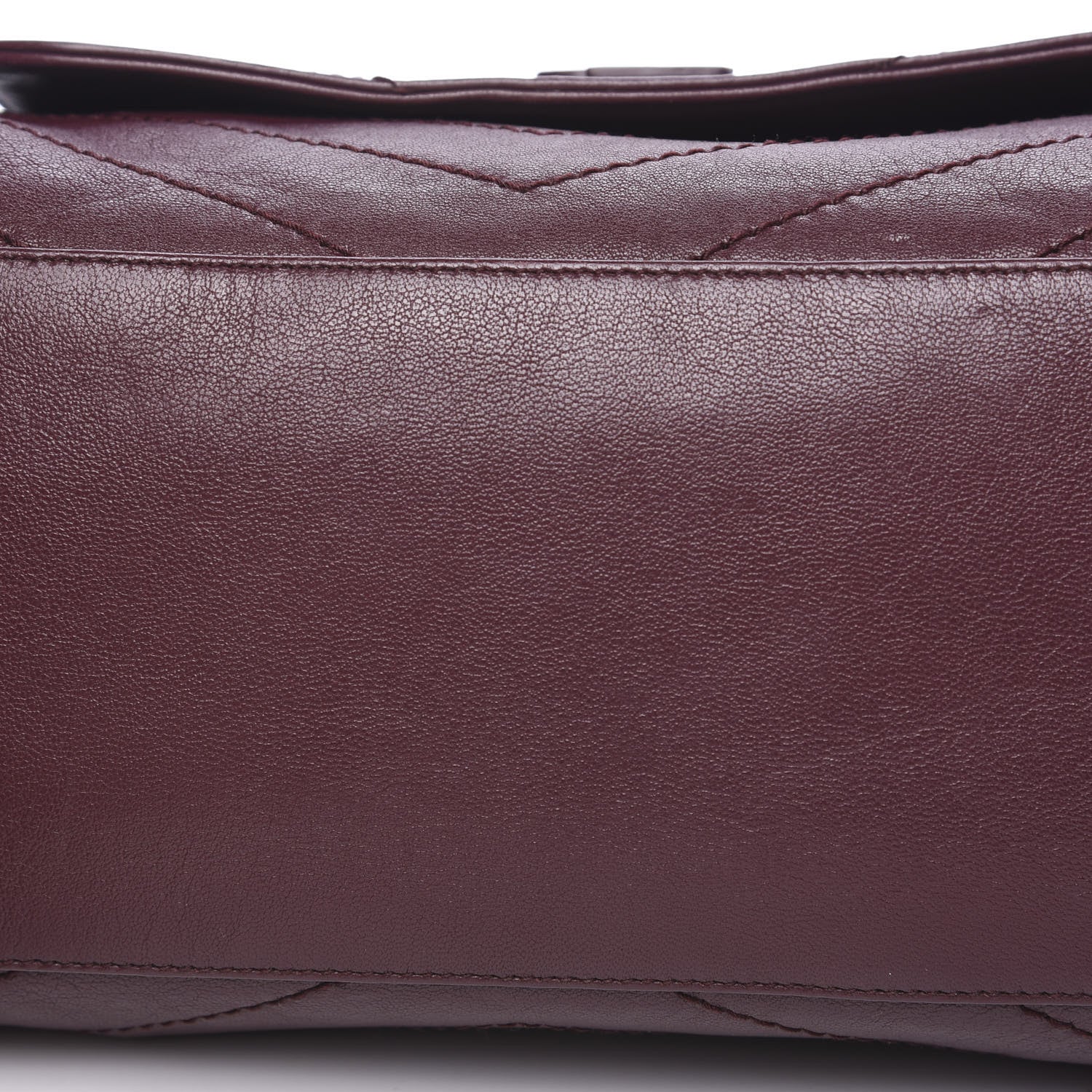 Saint Laurent Vintage Lambskin Chevron Monogram Medium Nolita Amaranto 8 of 12