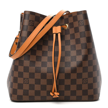 Louis Vuitton Damier Ebene Neonoe MM Safran 1 of 8
