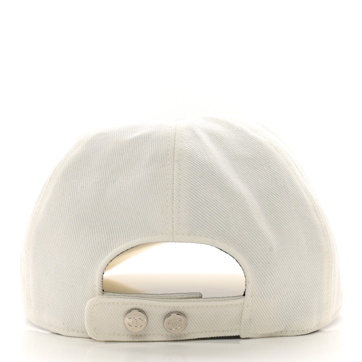 Chanel Cotton Sequin CC Cap Hat Ivory 5 of 8