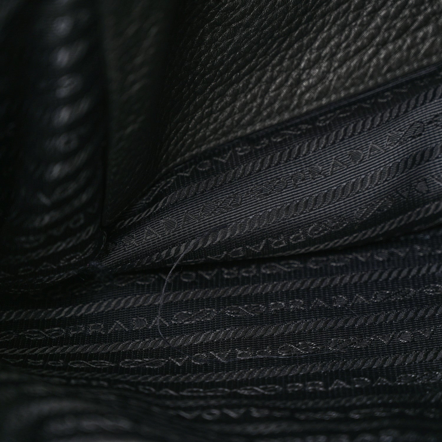 Prada Vitello Daino Tote Black 13 of 15