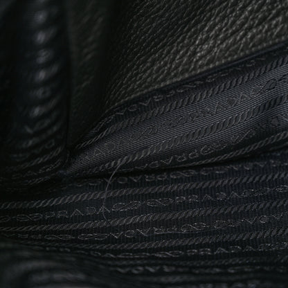 Prada Vitello Daino Tote Black 13 of 15