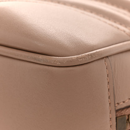 Gucci Calfskin Matelasse Sylvie Web Small GG Marmont Top Handle Shoulder Bag Porcelain Rose 15 of 15