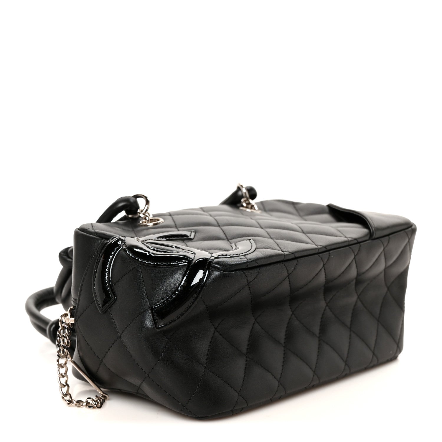 Chanel Calfskin Quilted Small Cambon Bowler Black 4 of 11
