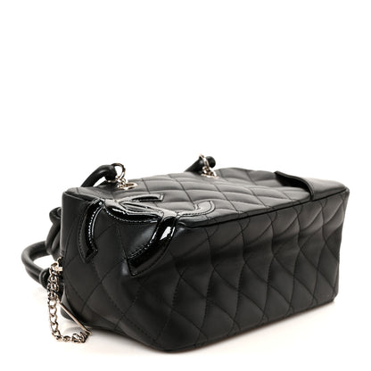 Chanel Calfskin Quilted Small Cambon Bowler Black 4 of 11