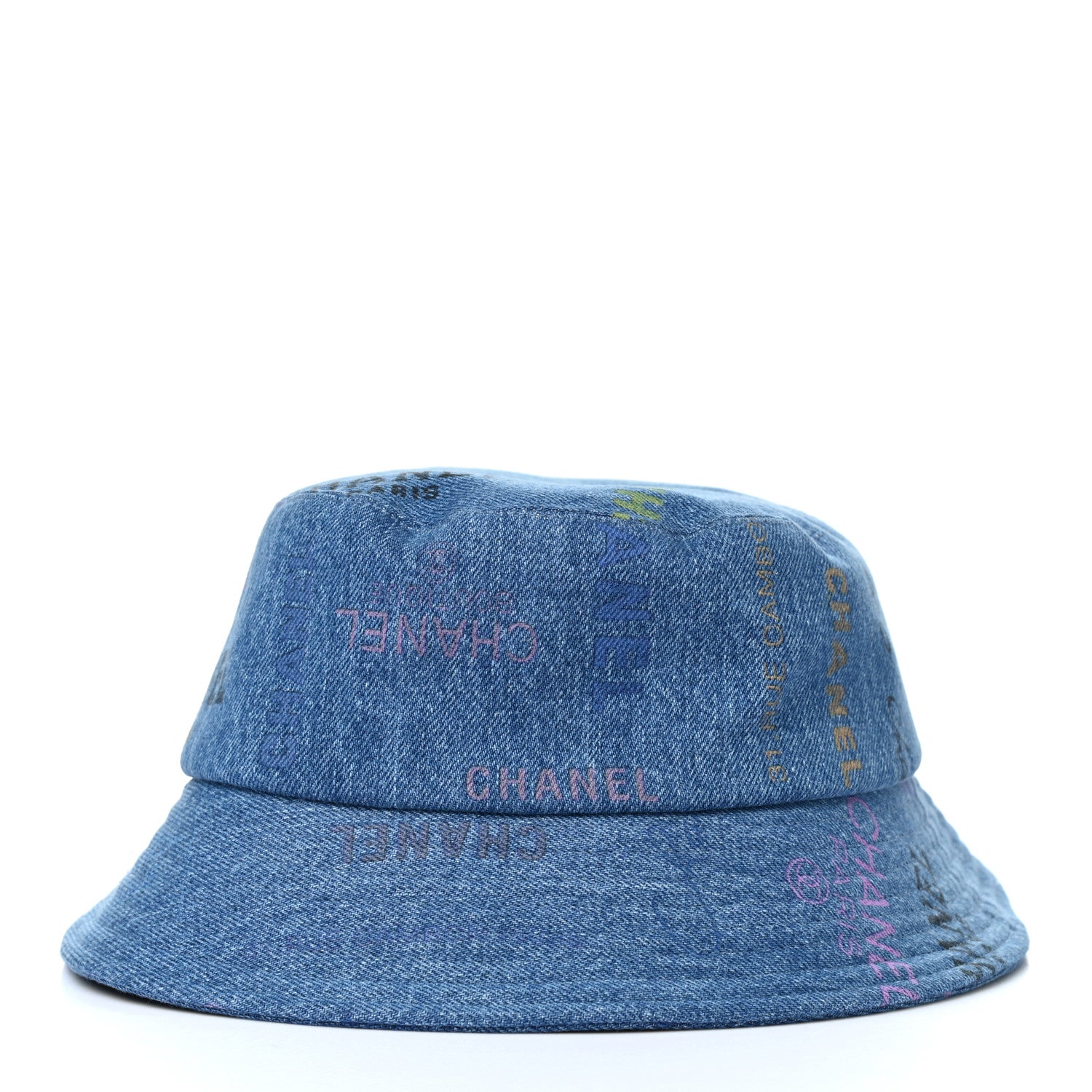 Chanel Denim Mood Cloche Bucket Hat L Blue 1 of 8