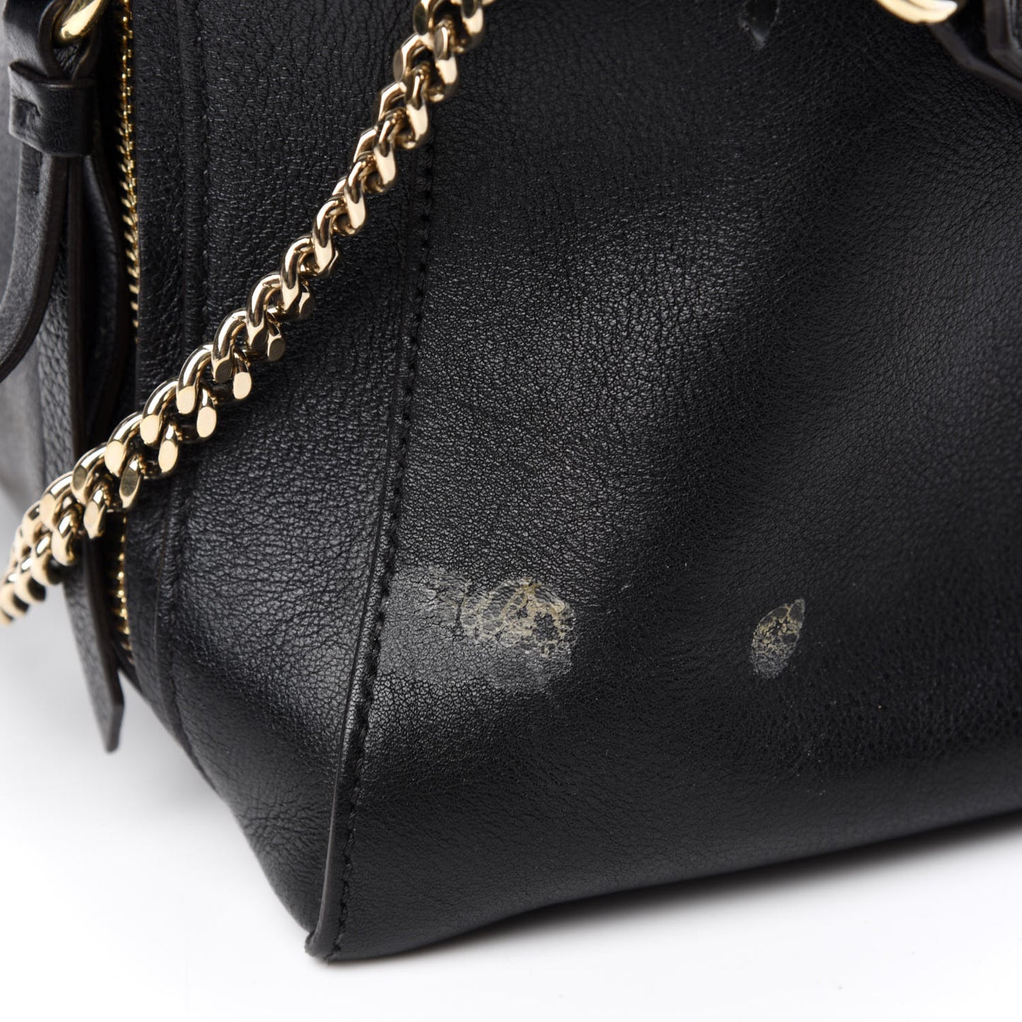 Calfskin Medium Faye Day Shoulder Bag Black