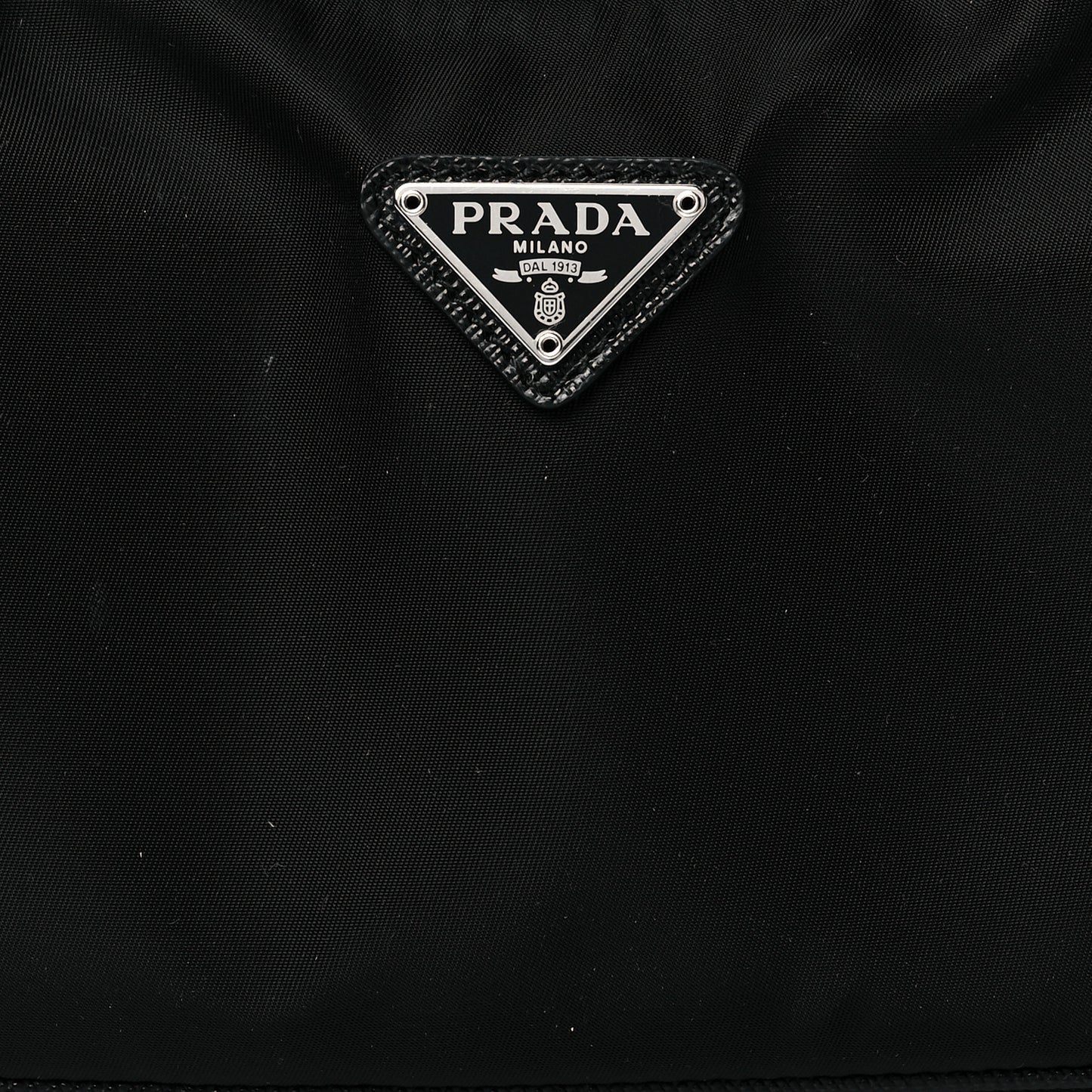Tessuto Nylon Saffiano Mini Re-Edition 2005 Bag Black