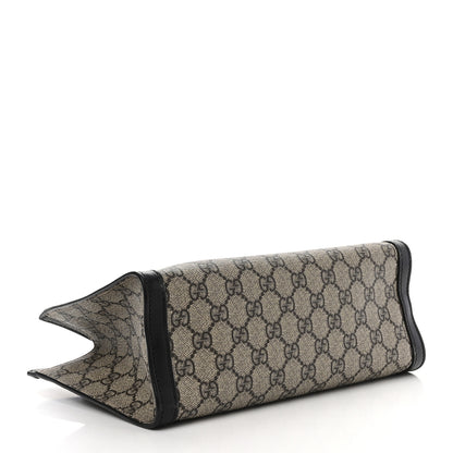 Gucci GG Supreme Monogram Small Padlock Tote Black 4 of 11