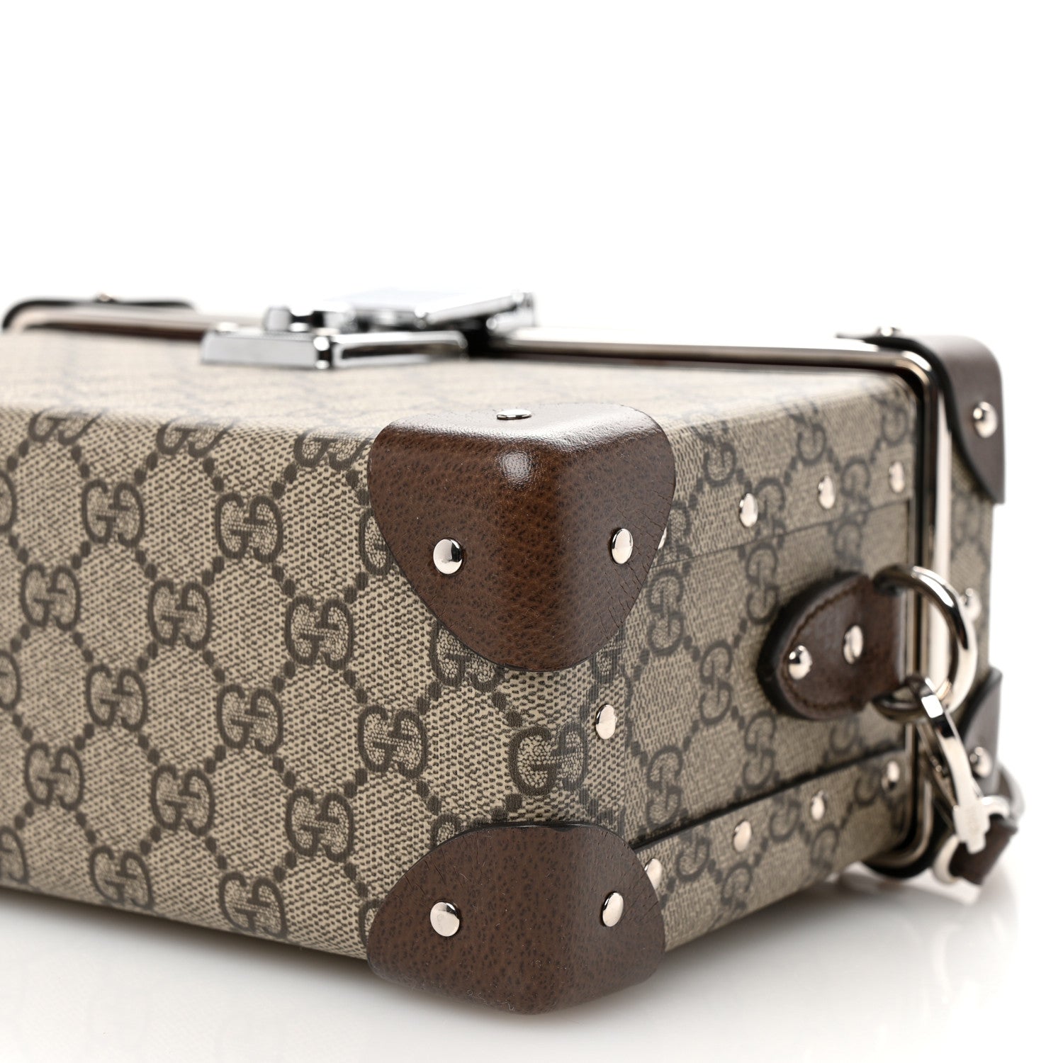 Gucci GG Supreme Monogram Globe-Trotter Beauty Case Brown 10 of 11