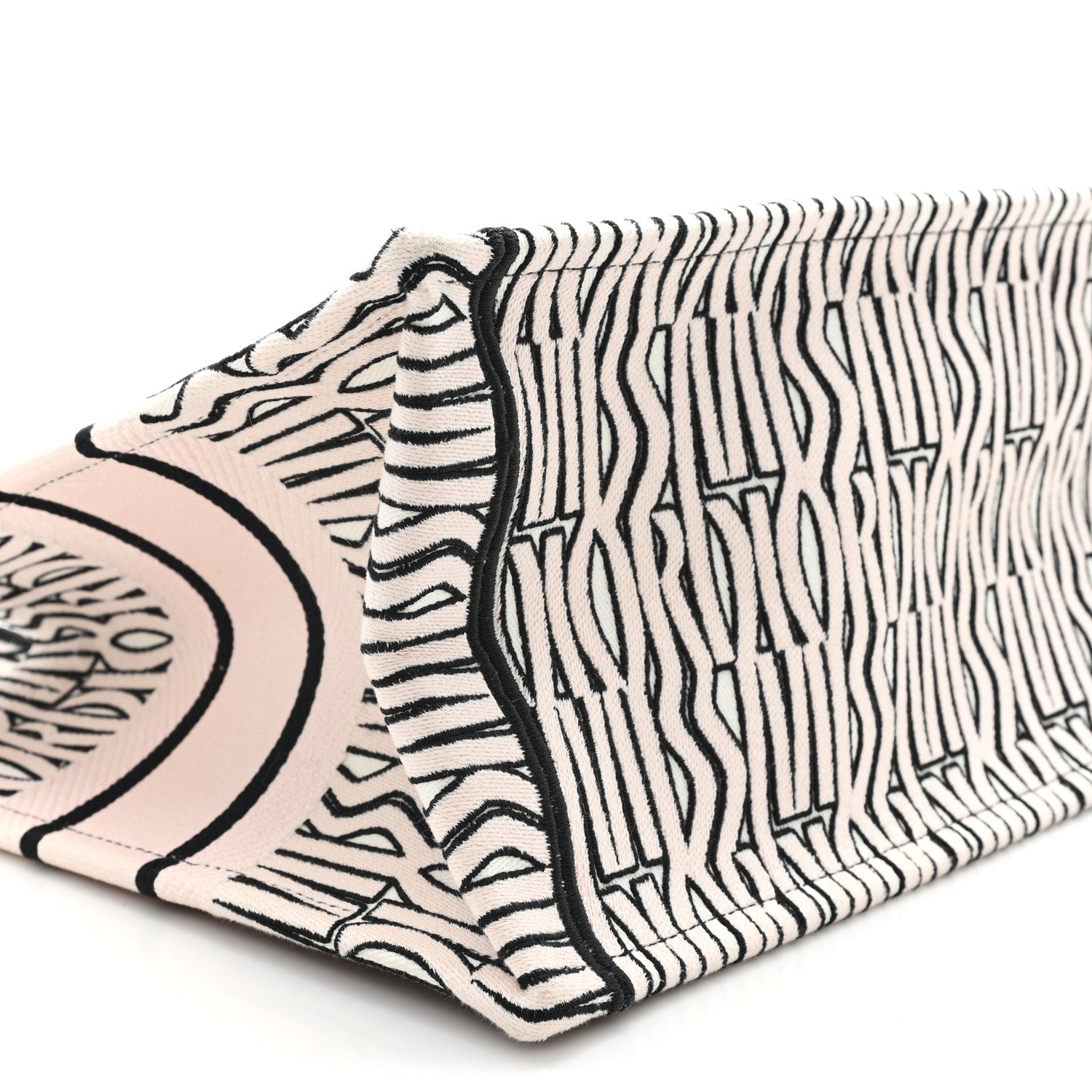 Christian Dior Canvas Embroidered Medium Miss Dior Graffiti Book Tote Pink 9 of 10