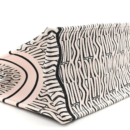 Christian Dior Canvas Embroidered Medium Miss Dior Graffiti Book Tote Pink 9 of 10