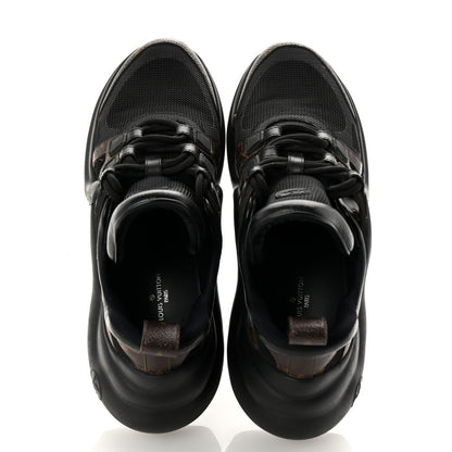 Louis Vuitton Calfskin Patent Monogram LV Archlight Sneakers 38 Black 2 of 9