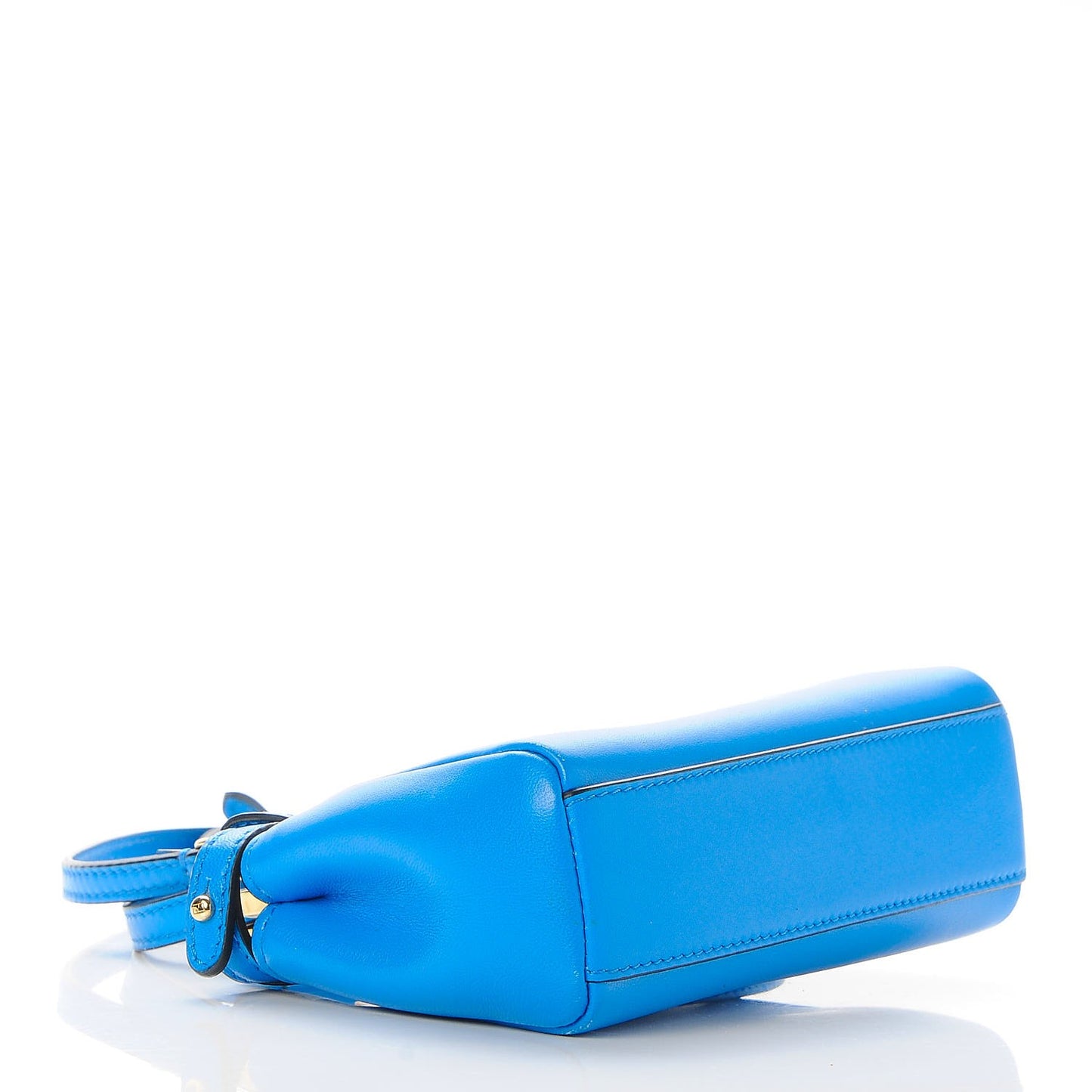 Shiny Nappa Micro Peekaboo Iconic Satchel Blue Royal