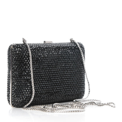 Judith Leiber Swarovski Crystal Minaudiere Clutch Black 3 of 18