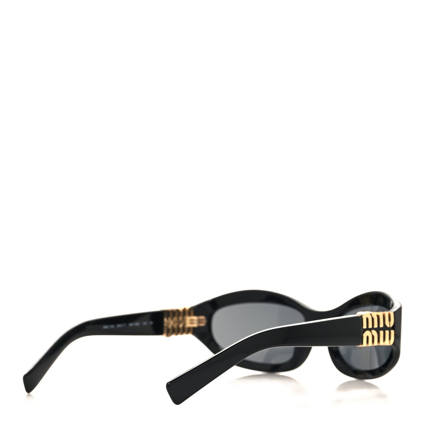 Acetate Oval Sunglasses SMU14Z Black