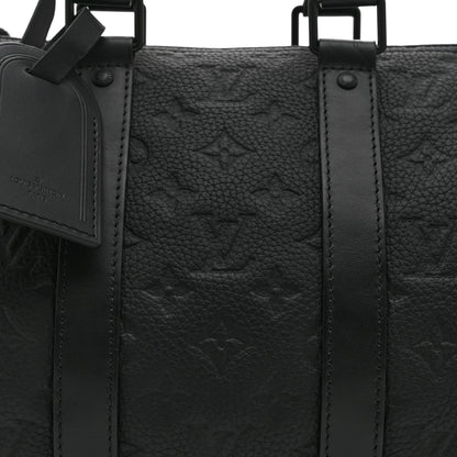 Louis Vuitton Monogram Taurillon Keepall Bandouliere 35 Black 7 of 9