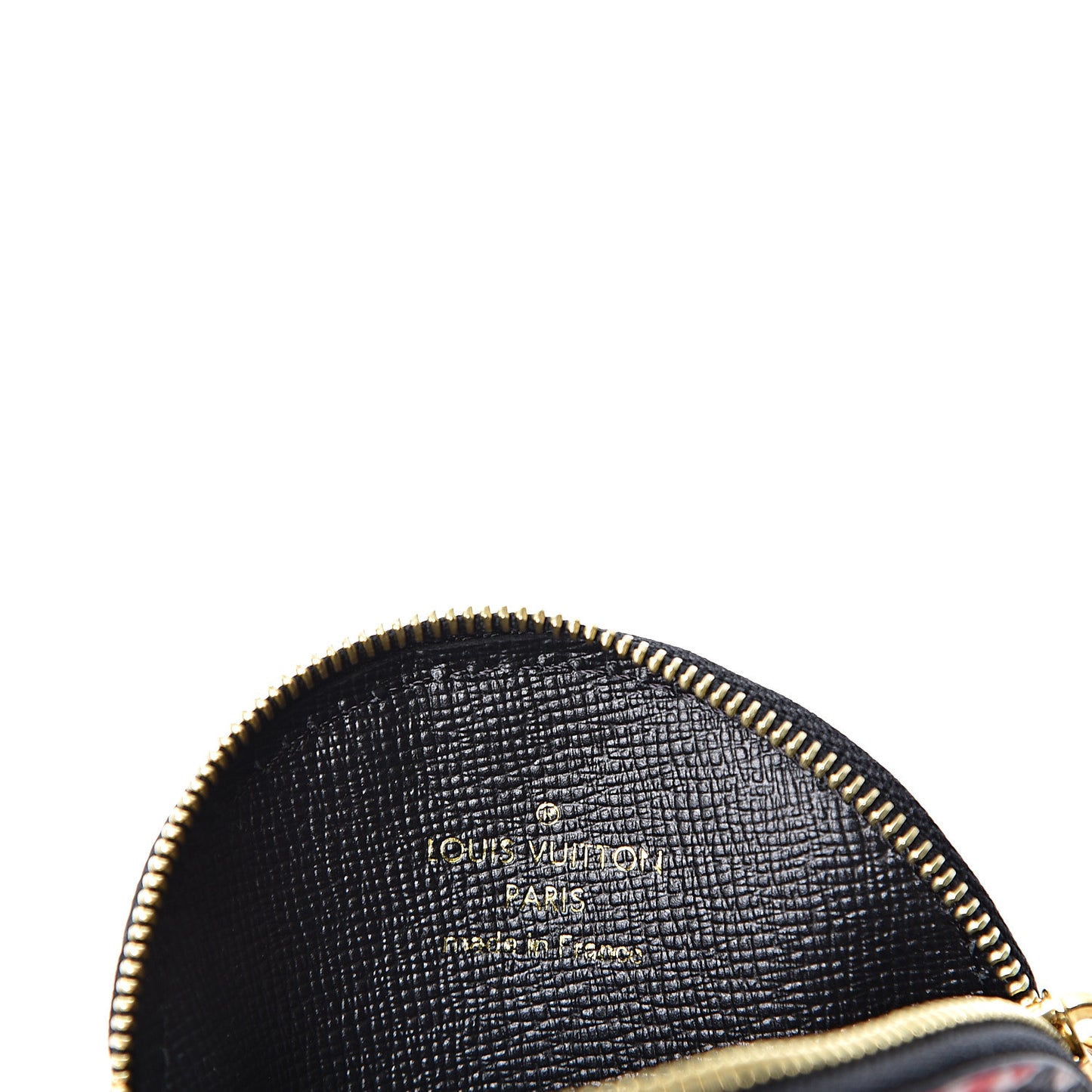 Monogram Giant Crafty Round Coin Purse Creme Rouge