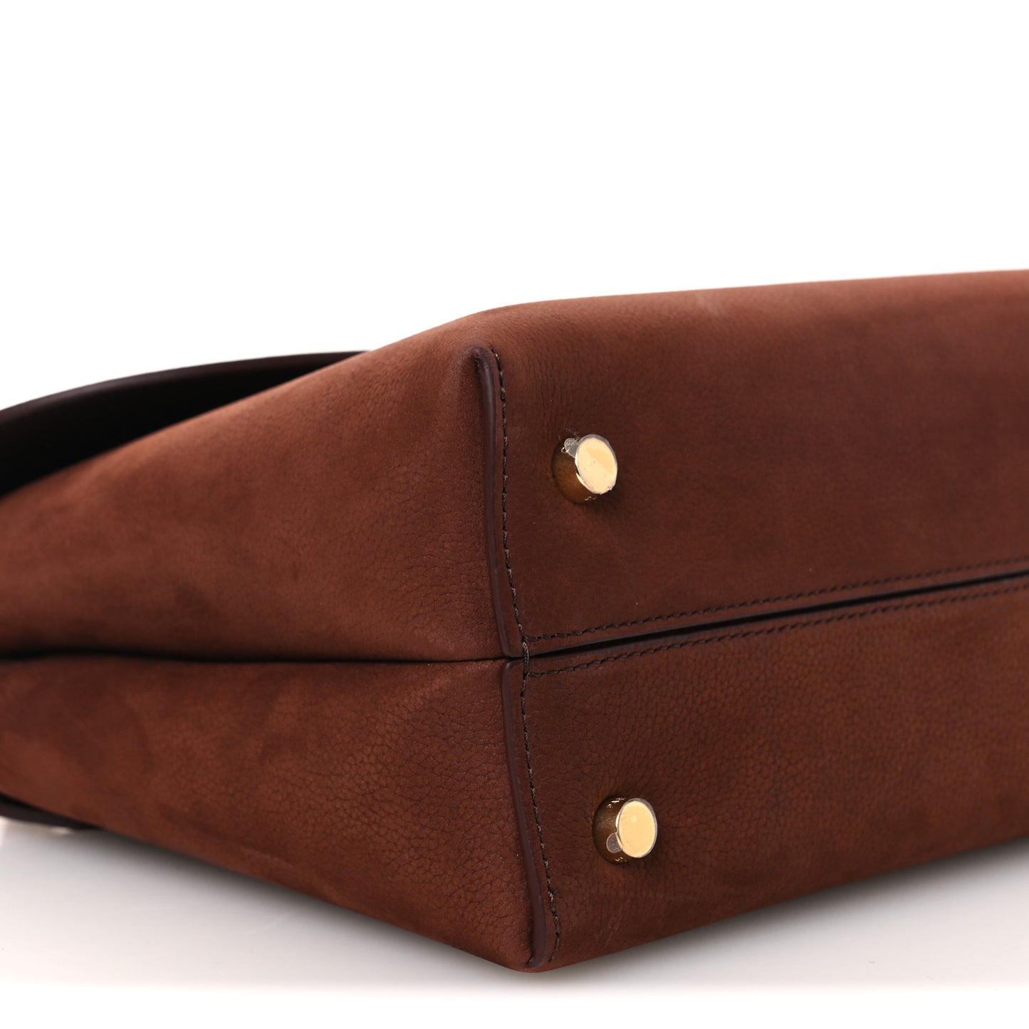 Grained Nubuck Calfskin Medium Nino Chestnut