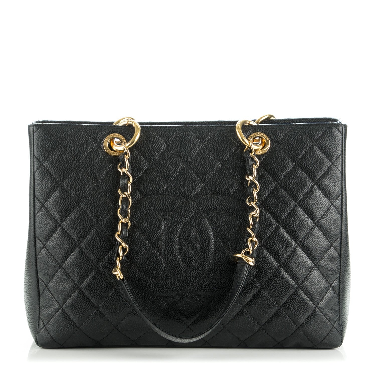 Chanel Caviar Quilted Grand Shopping Tote GST Black 1 of 7
