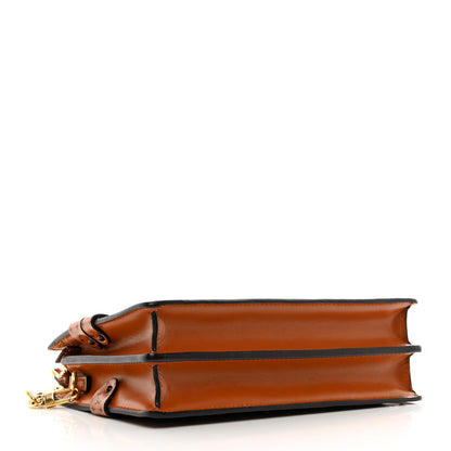 Louis Vuitton Denim Calfskin Malletage Trunk Clutch Light Blue 4 of 10