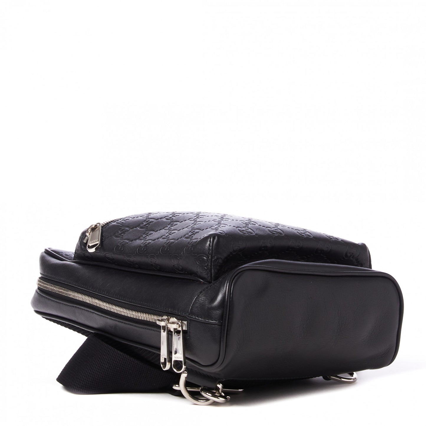 Guccissima Sling Backpack Black