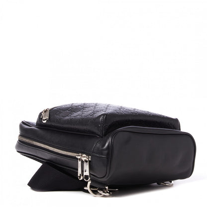 Gucci Guccissima Sling Backpack Black 5 of 11