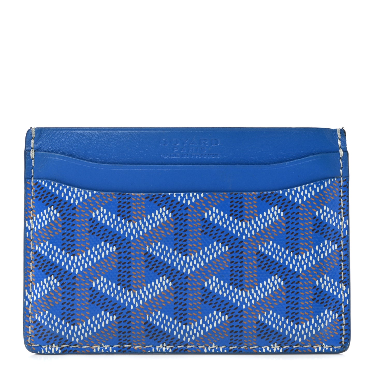 Goyardine Saint Sulpice Card Holder Sky Blue