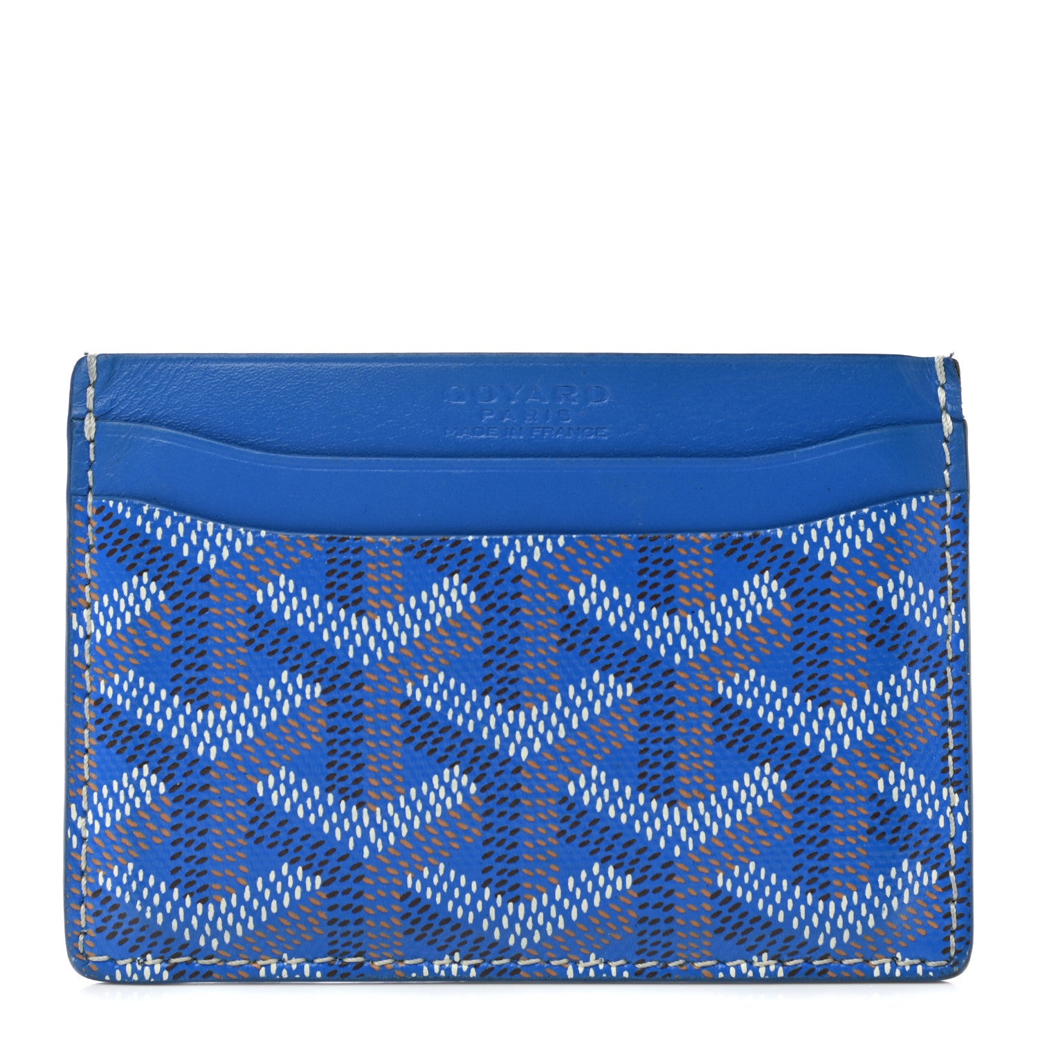 Goyard Goyardine Saint Sulpice Card Holder Sky Blue 1 of 8