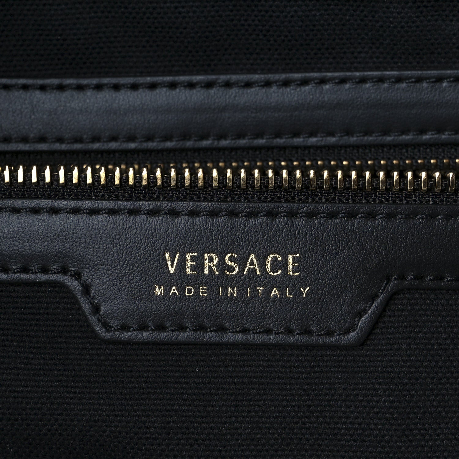 Versace Canvas Calfskin Large Medusa Pop Cabas Tote Black 6 of 11