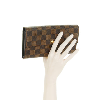 Louis Vuitton Damier Ebene Sarah Wallet 2 of 7