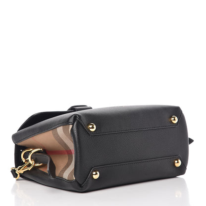 Burberry Derby Calfskin House Check Small Camberley Black 5 of 12