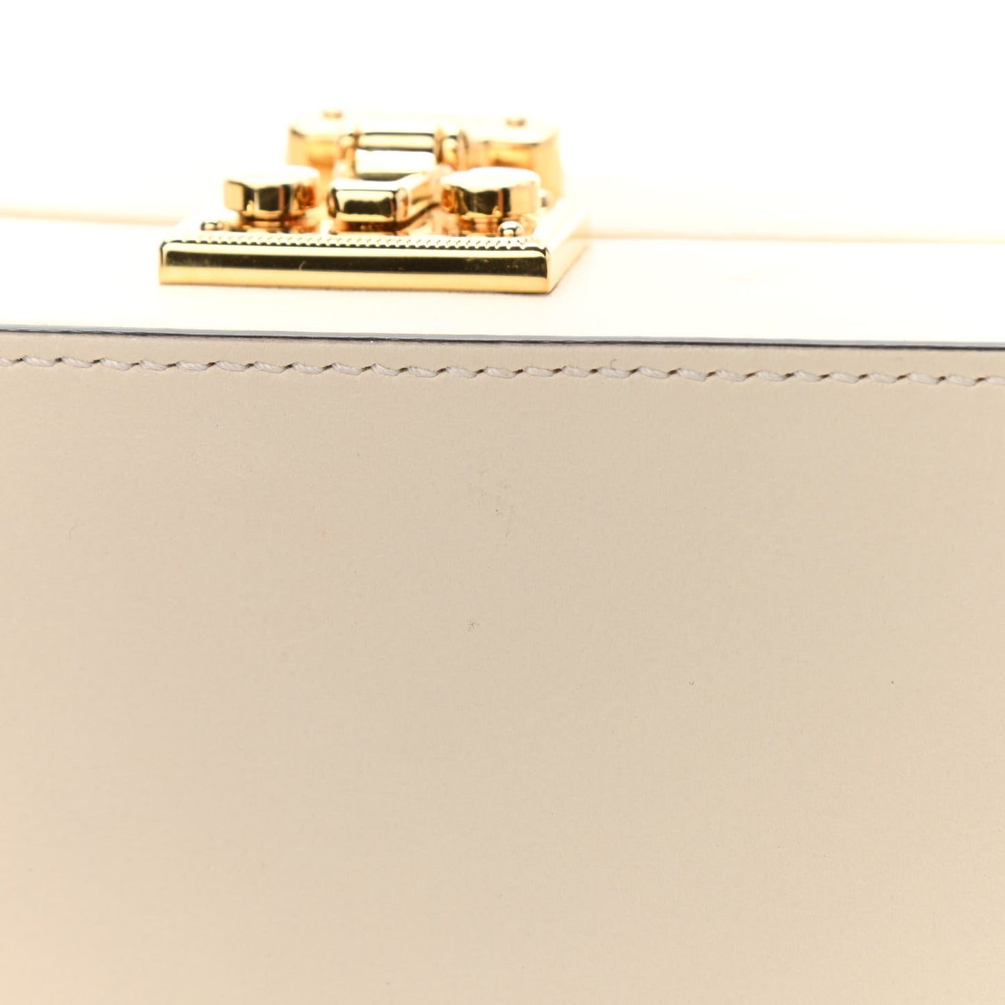 Vitello Eclipse Mini Interlocking G Shoulder Bag Mystic White Hibiscus Red