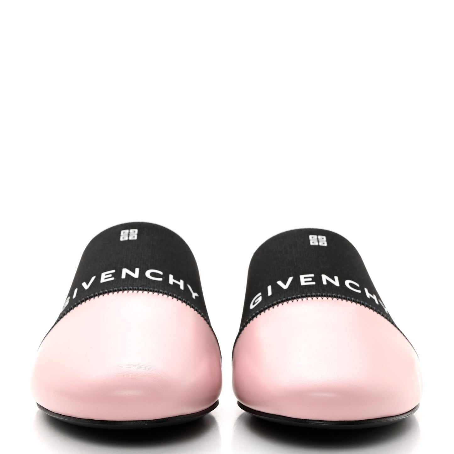 Calfskin Bedford Logo Mule Slides 39 Pink