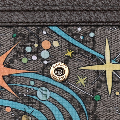 Gucci X DISNEY GG Supreme Monogram Donald Duck Interlocking G Continental Wallet Beige Multicolor New Acero 6 of 9