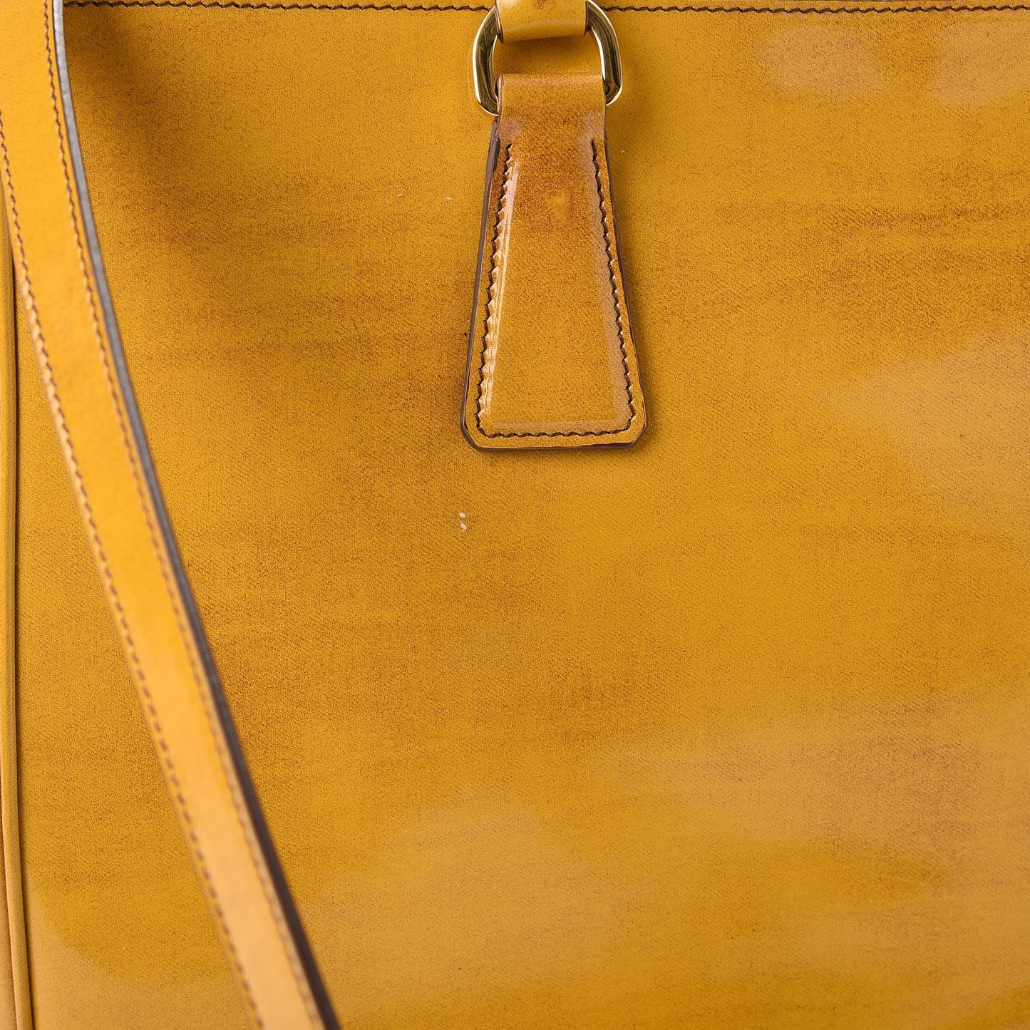 Spazzolato Medium Double Zip Tote Sole Fume